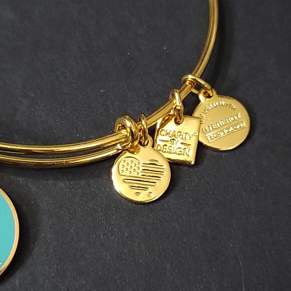 Alex and Ani Arrows of Friendship Charm Bracelet in Shiny Gold - Picture 4 of 8